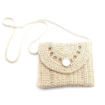 

Small Bag Female Retro Straw Small Square Bag Woven Shoulder Messenger Bag Beach Bag