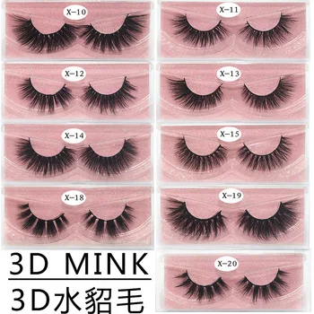 

20 boxes/lot3D mink eyelash 3D false eyelash thick false eyelash