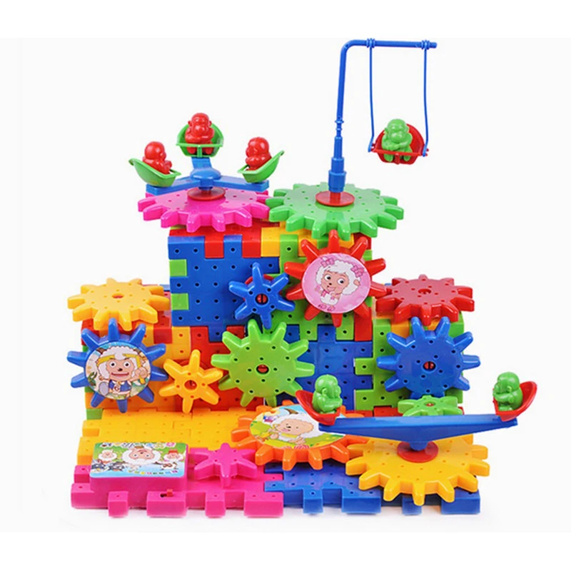 

Creative fun 81 accessories gear puzzle toy electronic construction DIY 3D model building blocks learning educational toys