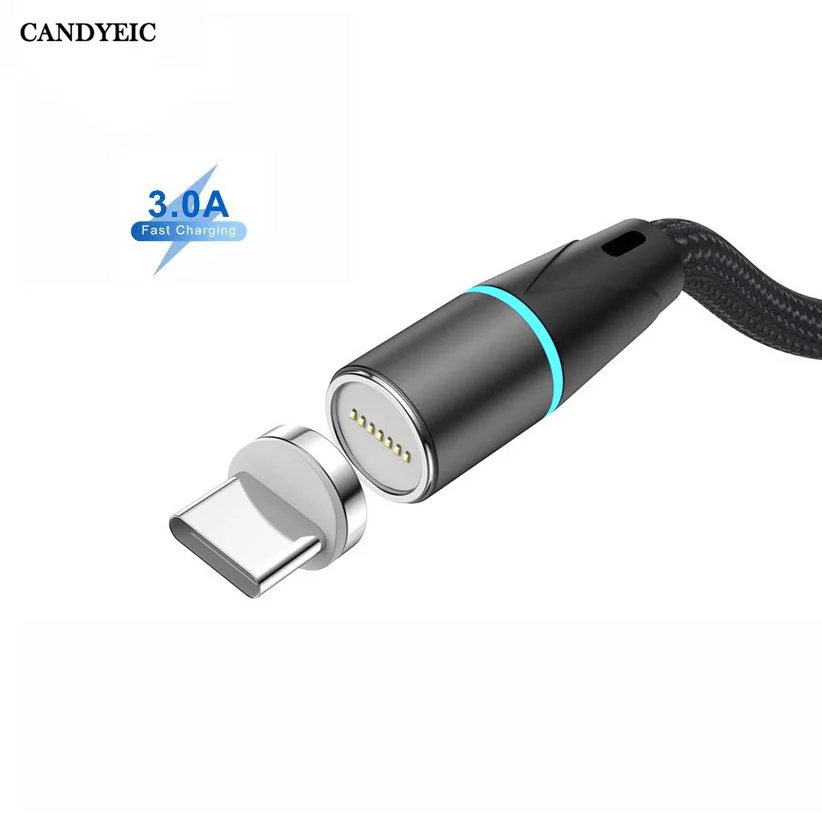 Candyeic-Cavo Telefonico Magnetico Per Samsung Galaxy M30, Caricatore Usb Di Tipo C