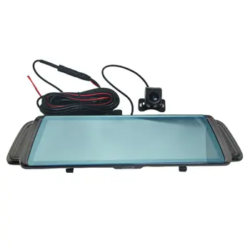 

Driving Recorder New 10 Inch Full Screen Smart Rearview Mirror Hd Telescopic Lens Double Recording Car Dvr
