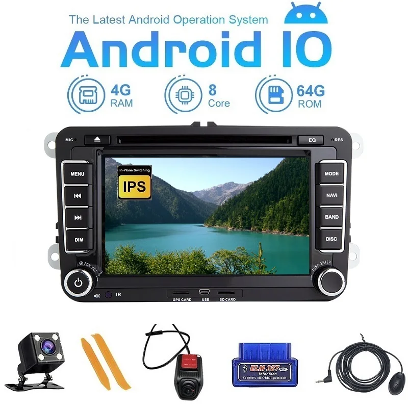 ZLTOOPAI Android 10 0 автомобильный радиоплеер для VW/Volkswagen/Golf/Polo/Tiguan/Passat/b7/b6 мультимедийный