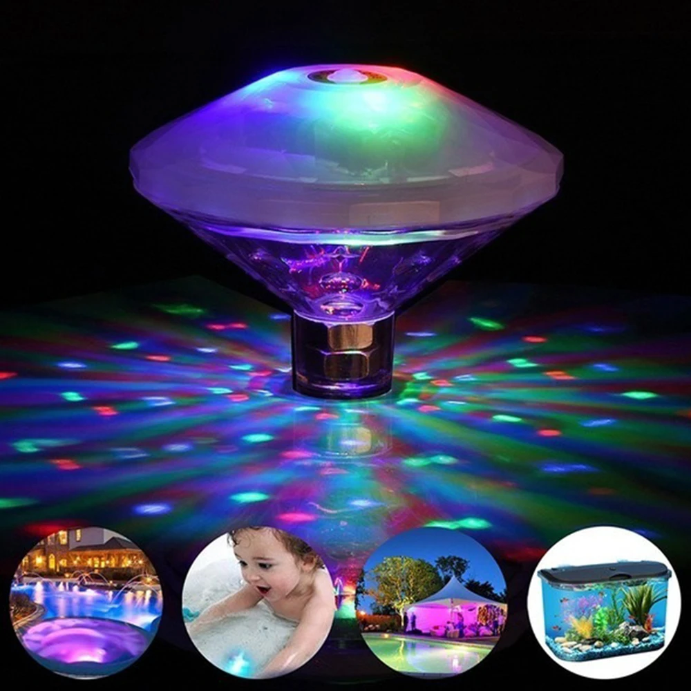 

RGB Floating Underwater Light Submersible LED Light Swimming Pool Hot Tub Spa Lamp Bath Light For Disco Party Glow Show