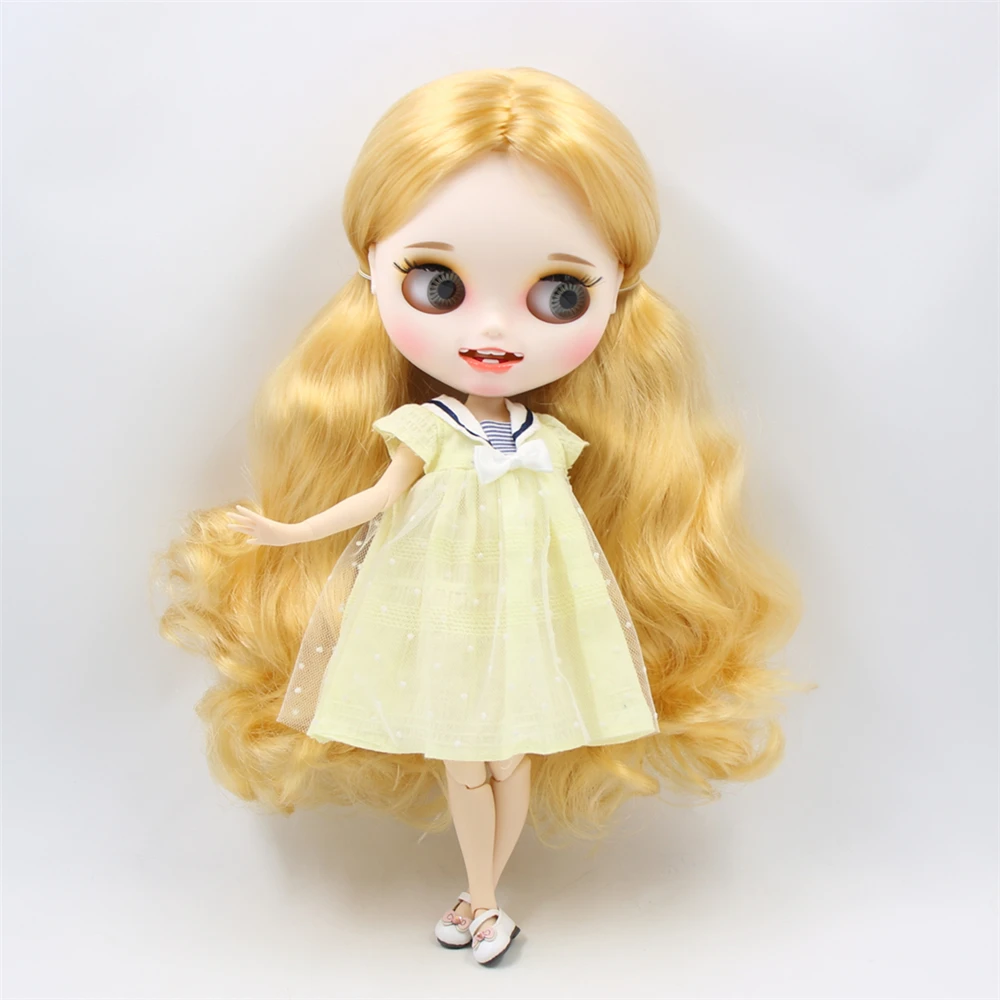 Fortune Days 1/6 bjd кукла шарнирное тело белая кожа Новое матовое лицо smail лицо мягкие вьющиеся волосы с бровями блеск для губ SD Подарочная игрушка