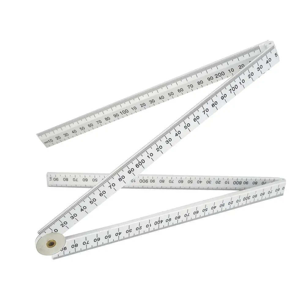 1 Meter Slide Four-Parts Fold Up Rulers Folding Versatile Inside Reading Carpenter's Ruler Education Meter