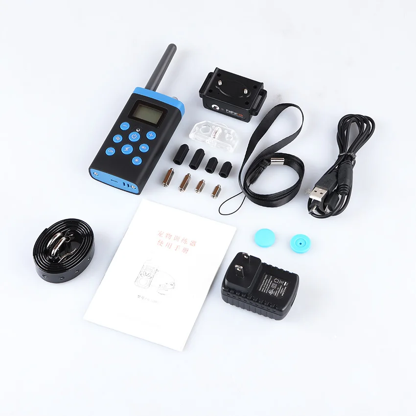 Explosive dog electric shock nylon collar anti- call stop device large medium and small training
