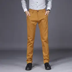 DEE MOONLY бренд 2019 Новое поступление мужские повседневные брюки мужская одежда брюки мужские тонкие прямые повседневные брюки 4 цвета