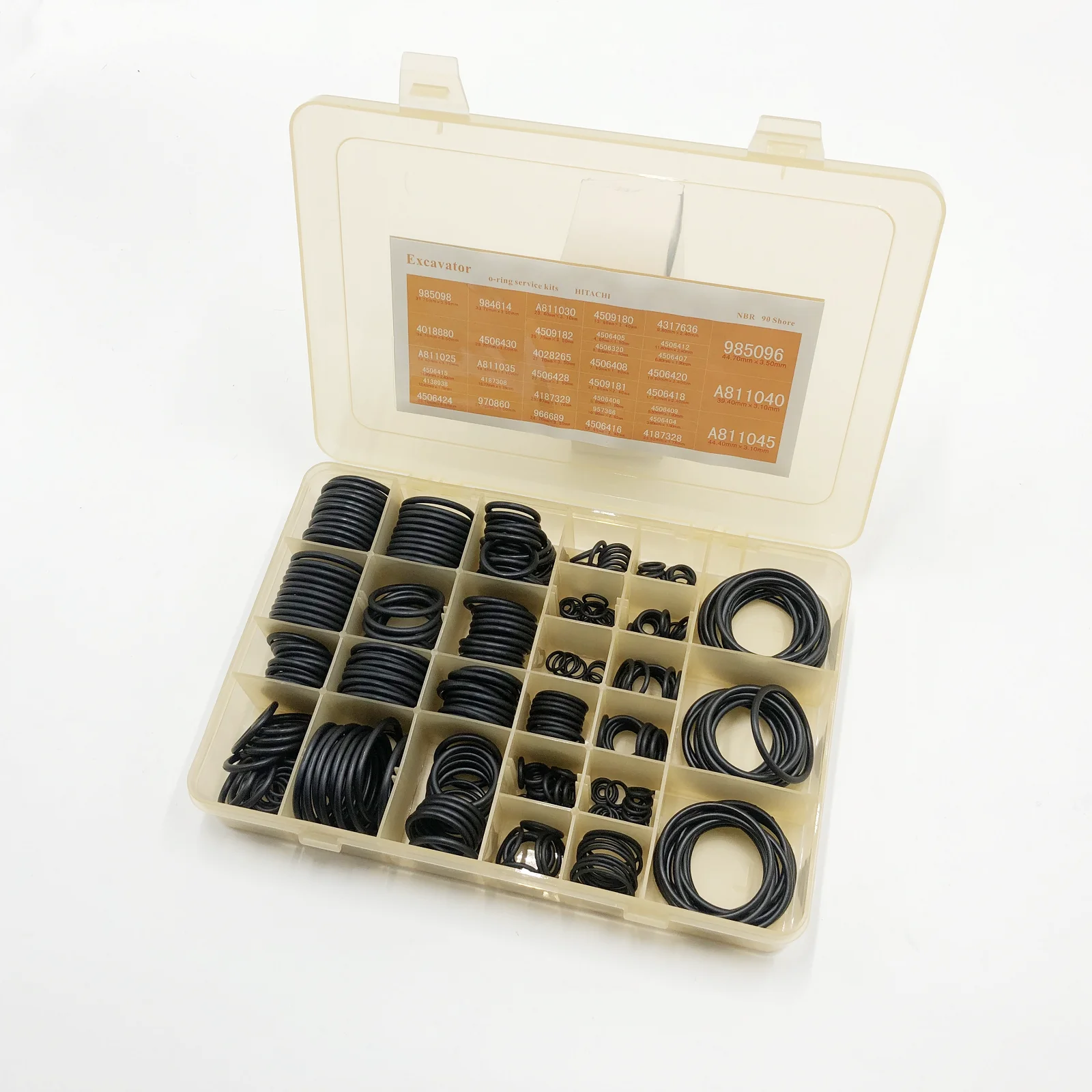 Модель NBR 90 O-RING KIT 383 шт. для экскаватора HITACHI Нитриловый уплотнения резины