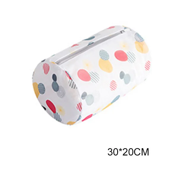 cylinder-30cmx20cm Горячие мешок для стирки сетчатые мешки для стирки нижнее белье одежда бюстгальтер носки помощь ванная комната TI99 - Цвет: cylinder-30cmx20cm