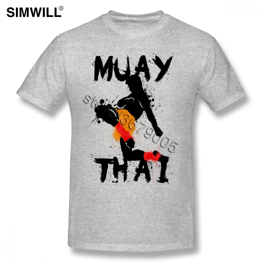 Cool Muay Thai Fighter Tee Shirt Men's Authentic Vintage T-Shirt Crew Cheap Brands T Valentines Day |