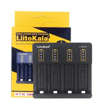 

LiitoKala 16340 Battery Charger 3.6V/3.7V/4.2V 4 Slots USB Lithium-ion Battery Charger for Flashlight Lamp Batteries Accessory