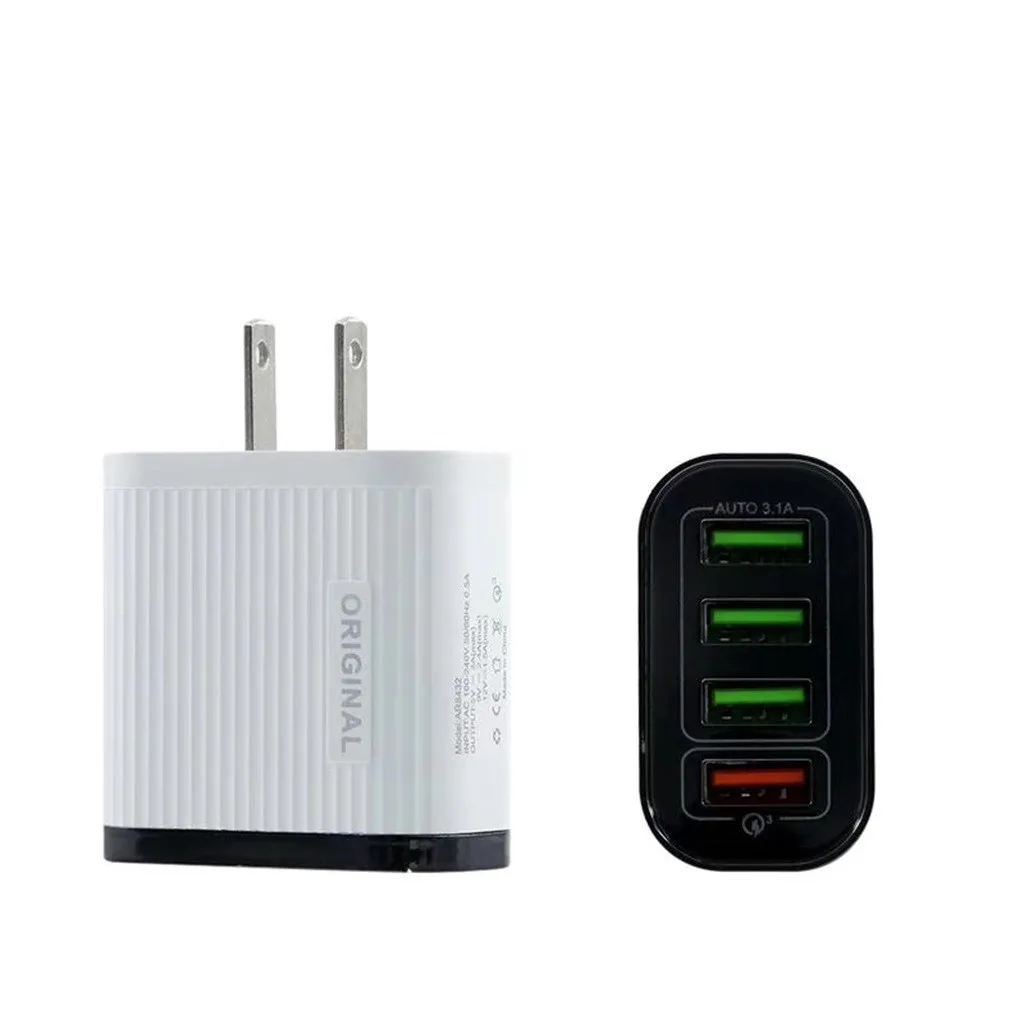 Многофункциональное Зарядное устройство USB зарядка вилка для стандарта США 4