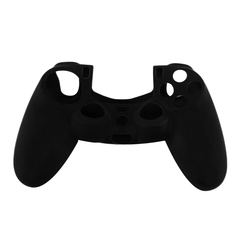 

Newest black blue red Soft Silicone Rubber Gel Skin Non-slip Case Cover for PS4 Controller