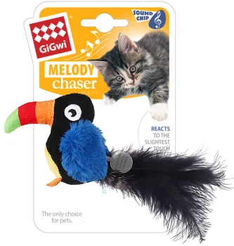

GIGWI toy for cats GiGwi Melody Chaser Toucan with a sound chip 10 cm