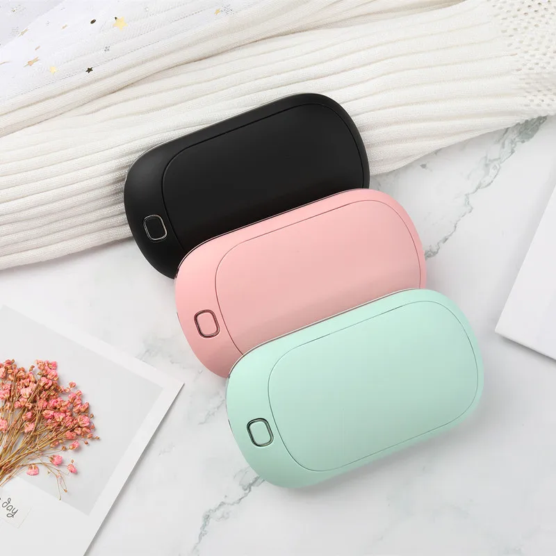 

5200mAh Electric Hand Warmer Heater 5V USB Rechargeable Travel Handy Mini Pocket Warmer Home Quick Warming Power Bank for Phone