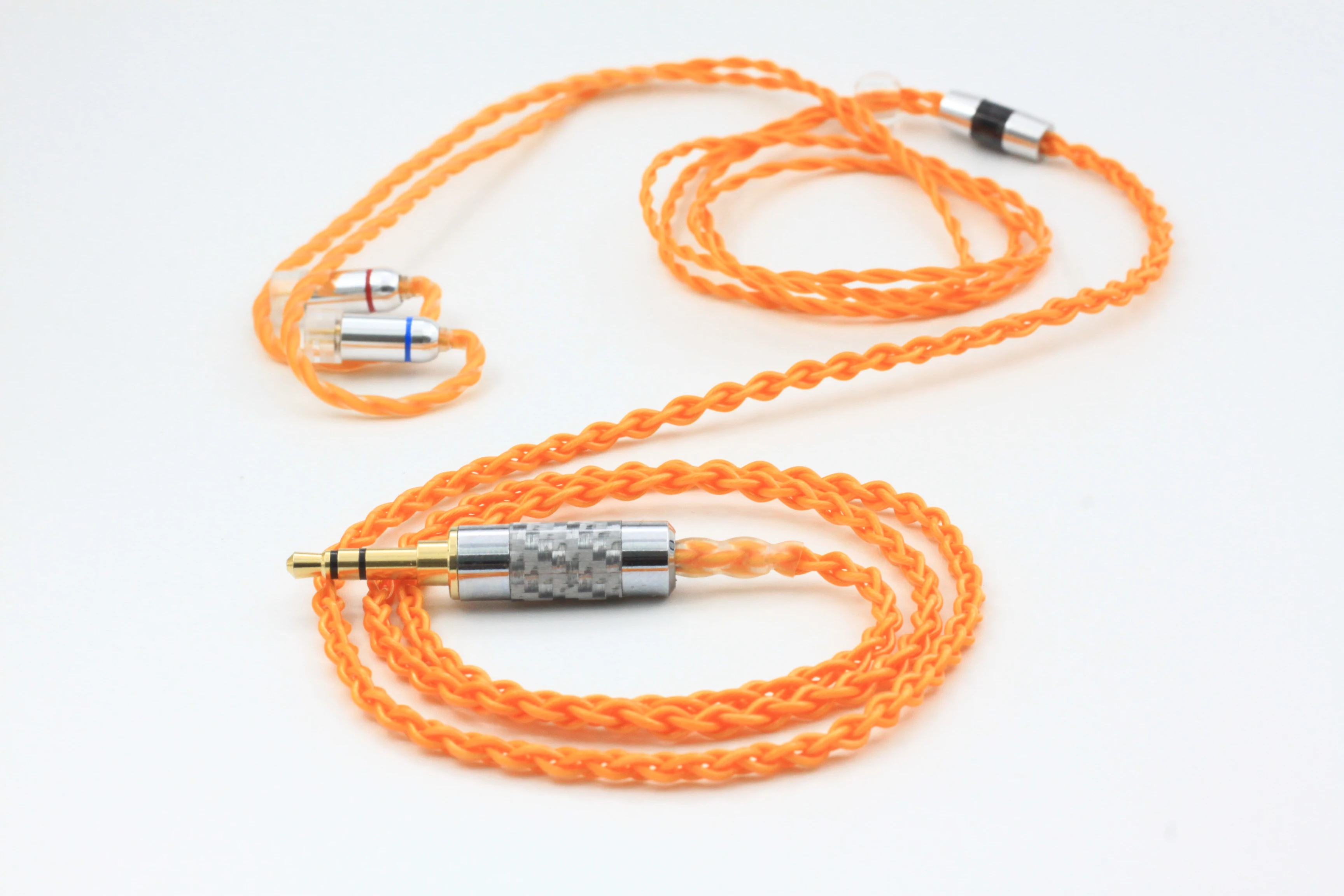custom eraphone wire Single crystal copper silver plated diy headphone cable MMCX im50 IE80 UE18 JH1964 A2DC