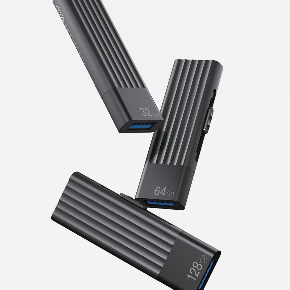 Xiaomi IQUNIX U-Disk USB Flash Type-C Drive Dual 128/32/64G Interface 220M Sliding for Phone Tablet PC MAC U Disk For Smart Home