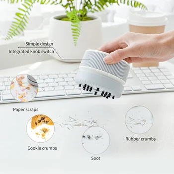 

Desktop Car Vacuum Cleaner Interior Care Detachable Low Noise Mini Portable Handheld Home Strong Suction Cleaning Tool