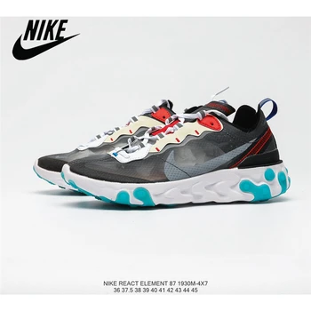 

Nike Upcoming React Element 87 reactive element translucent gauze Men's jogging shoes Size40-45 AQ1090-101