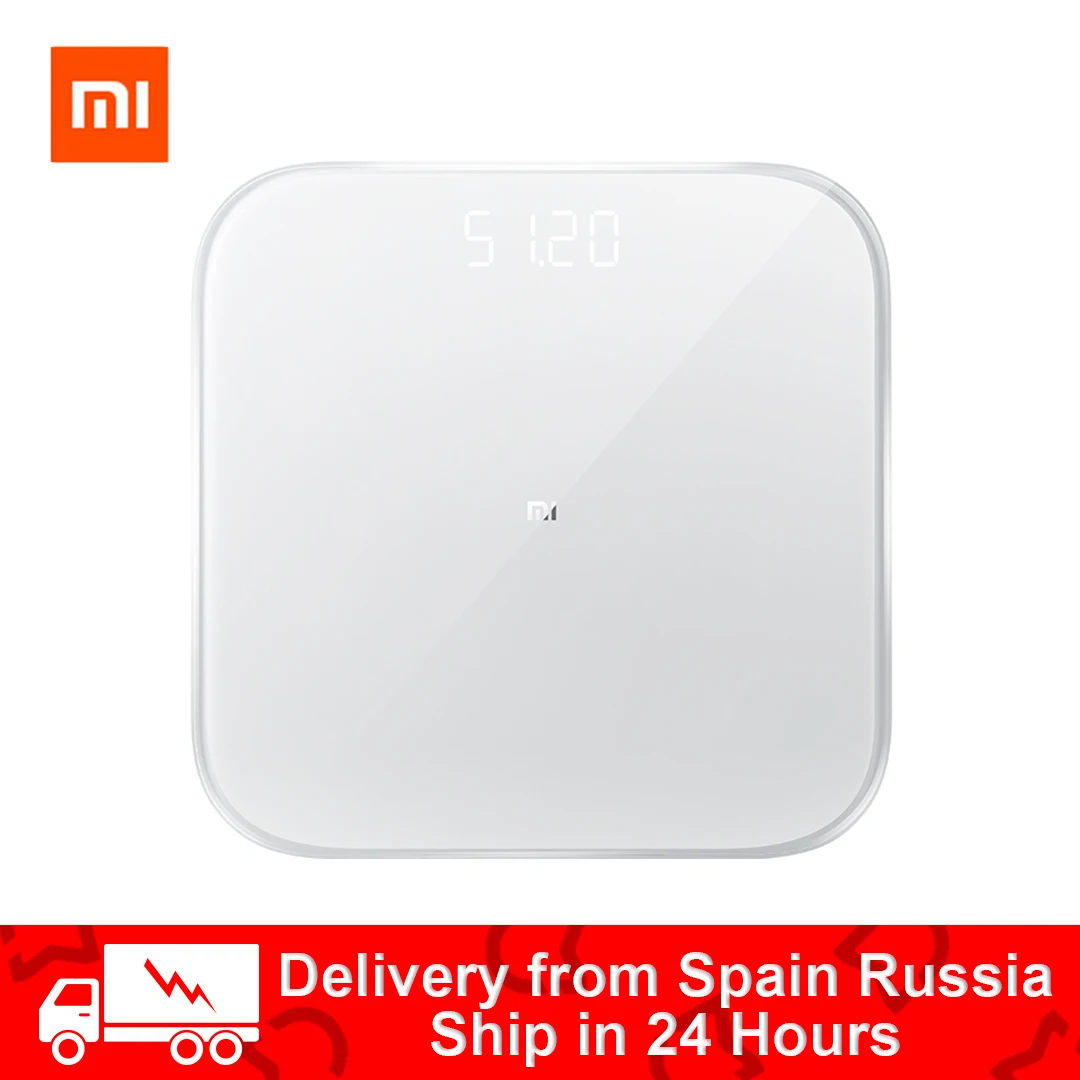 Умные весы Xiaomi Mijia Mi 2 для ванной комнаты цифровые электронные фитнеса с Bluetooth и