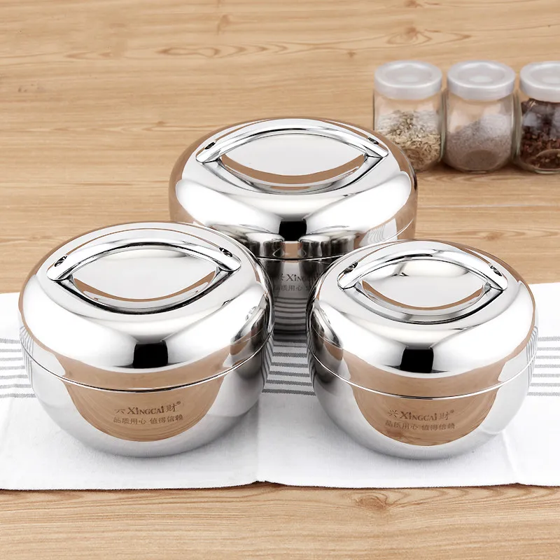 QL 1.3L контейнер для обеда Нержавеющая сталь с ручкой Еда изоляционный