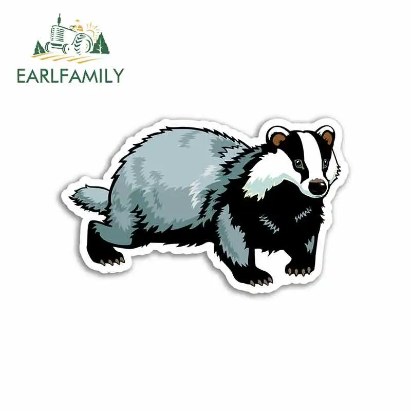 EARLFAMILY 13 см x 7,7 см изящная одежда для детей; из барсучьего меха с мультяшным автомобилем, Стикеры винил JDM кондиционер Ван тонкой Наклейка Автомобильные аксессуары Графика