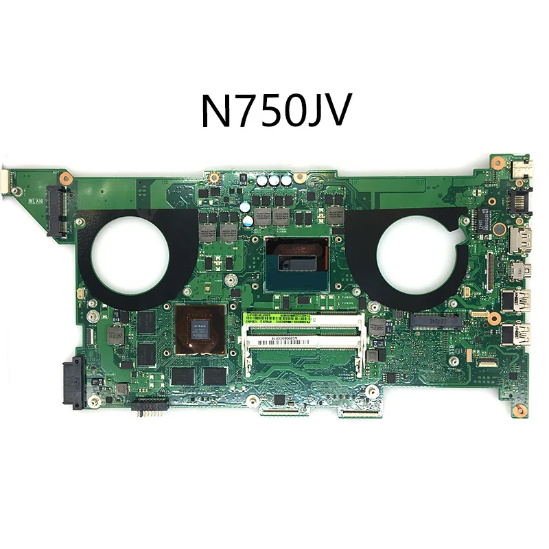Бесплатная плата + оригинальная материнская N750JK для ноутбука ASUS REV3.0 I7 ЦП GT850M 2 Гб