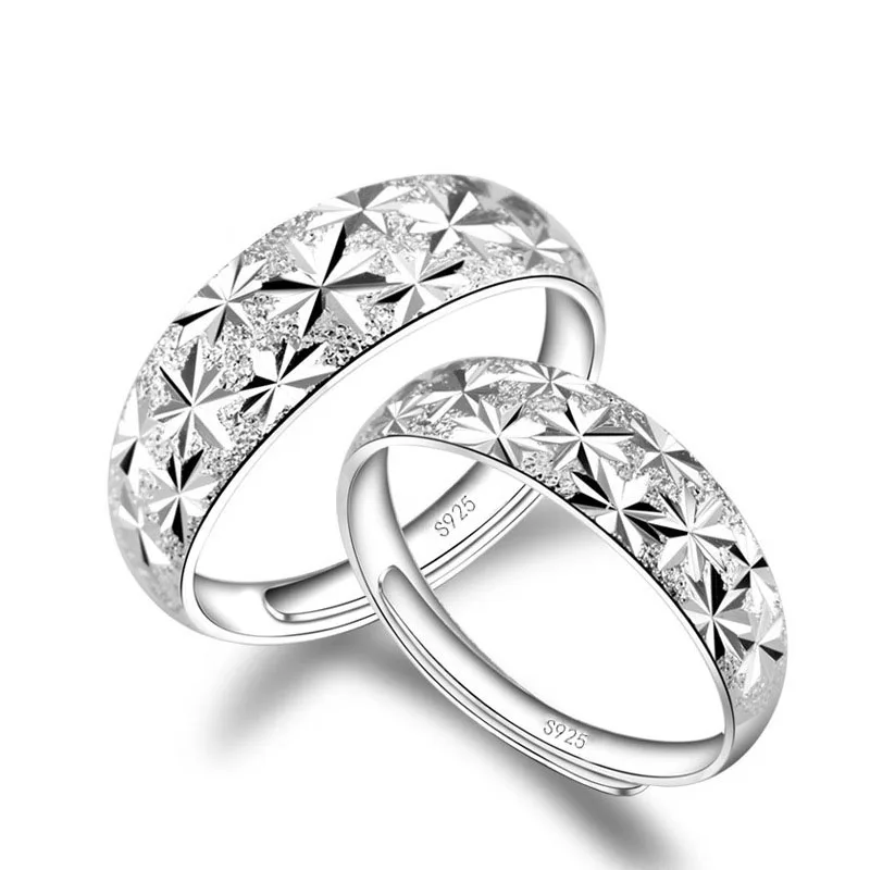 Jemmin Лидер продаж Мода Классические свадебные кольца для женщин мужчин 925 пробы Серебряное кольцо комплект Винтаж любовник ювелирны