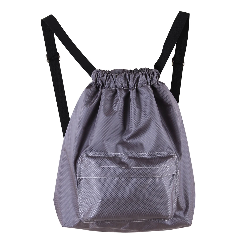 Drawstring Backpack Waterproof Unisex Sport Storage Bag With Dry Wet Separated Compartment For Outdoors Beach Swimming Camping - Цвет: Grey