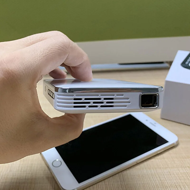 Mini Portable Video Projector for Home Private Theater Handheld HD Wireless Phone Screening WIF66