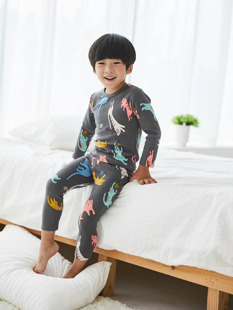 New Kids Autumn and Winter Children's Home Clothing Cotton Nightwear boys pajamas kids