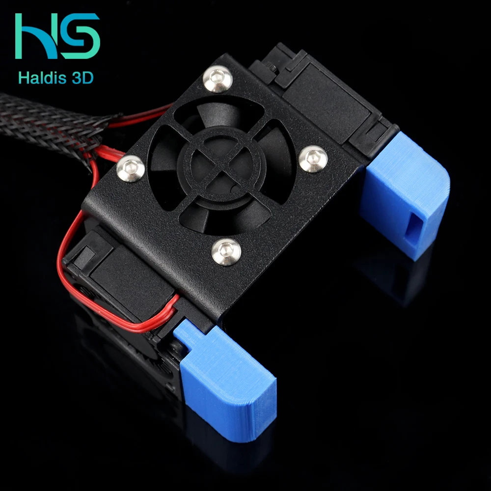 Cooling fan upgrade kit with three fans, 12V/24V, suitable for Creality Ender3 Series extruder, CR10 Series Red Lizard Hotend