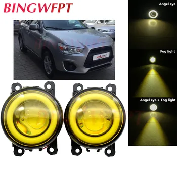 

2PCS Car Accessories LED Bulb Fog Light Angel Eye For Mitsubishi ASX Colt TRITON L200 OUTLANDER 2 PAJERO 4 GALANT