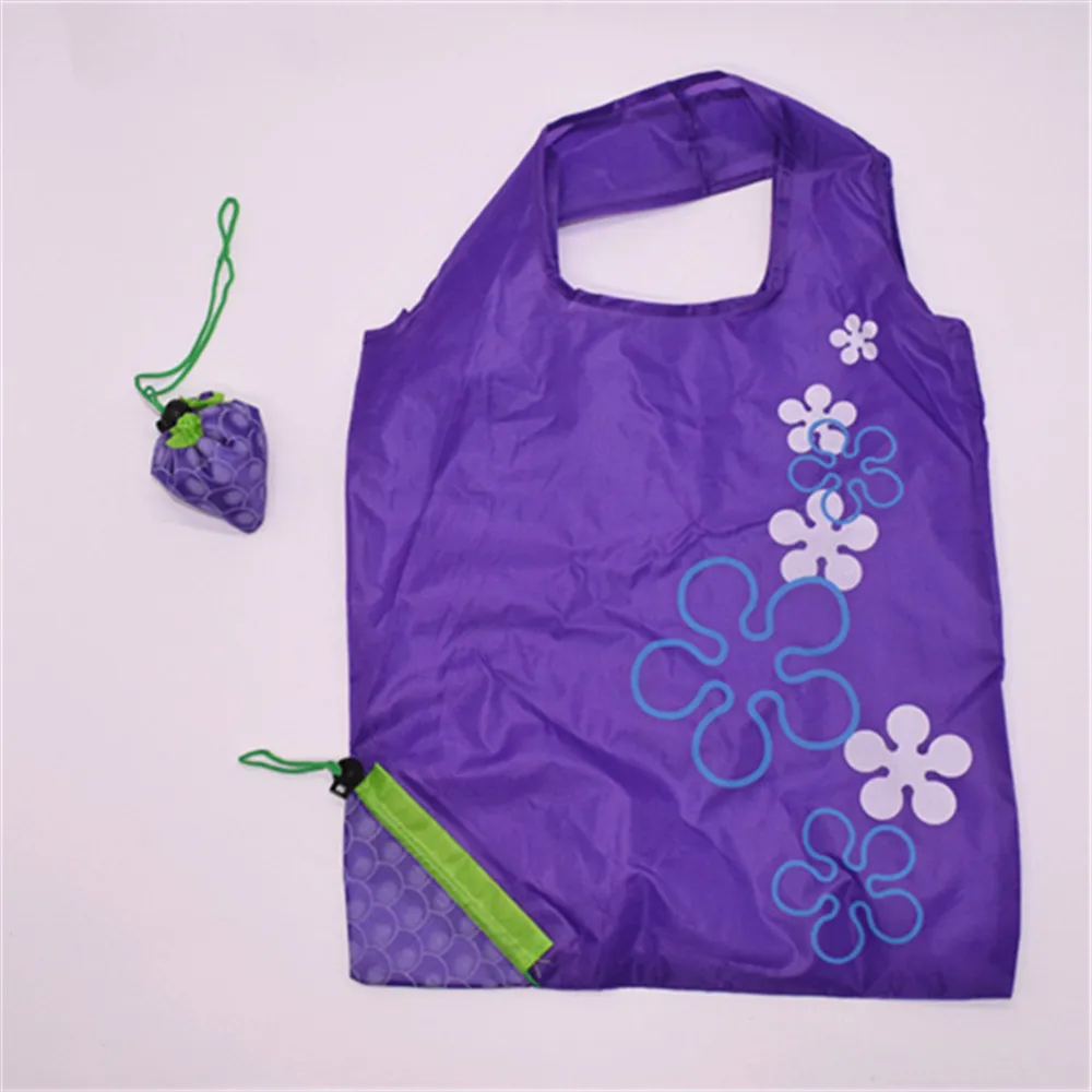 Klappbare Einkaufstasche in Fruchtform, tragbar, große Kapazität, Damenhandtaschen, umweltfreundliche, wiederverwendbare Tragetasche, Geschenktüte, Polyester-Aufbewahrungstasche – Detail 5