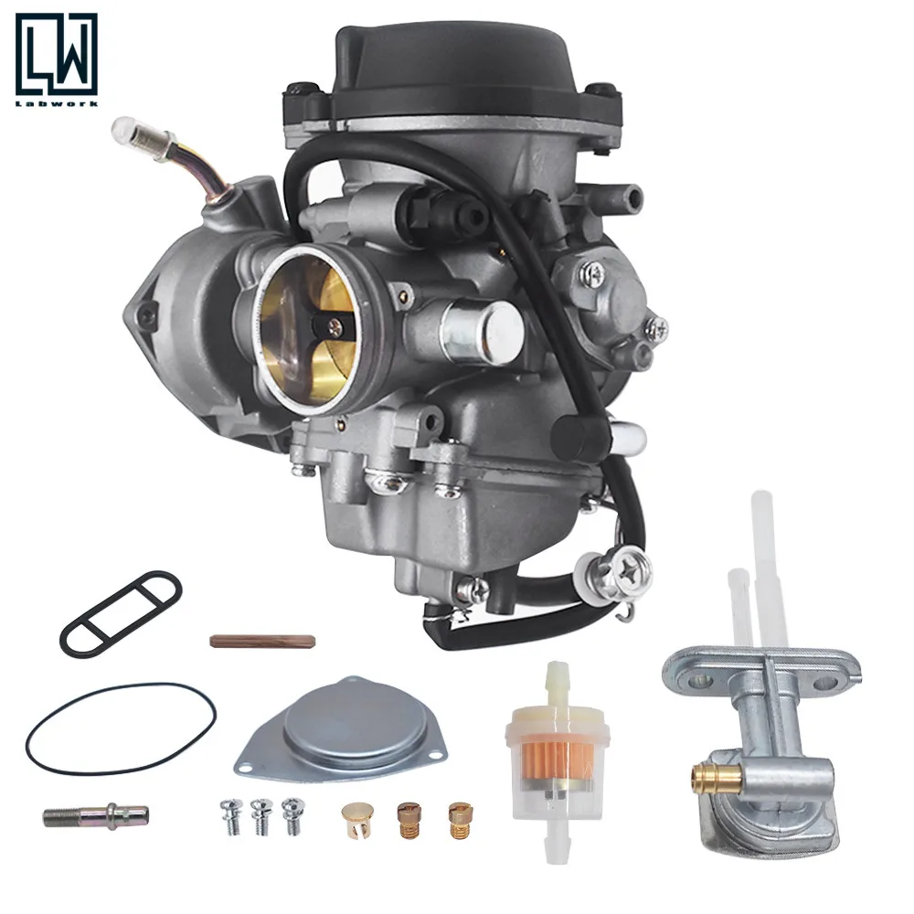 Carburetor For Suzuki Ltz400 Ltz 400 Quad Atv With Fuel Valve Petcock