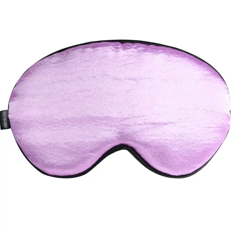Unisex Satin Silky Sleep Eye Mask Glitter Shimmer Solid Color Travel Portable Adjustable Strap Blindfold Smooth Night Eyeshade