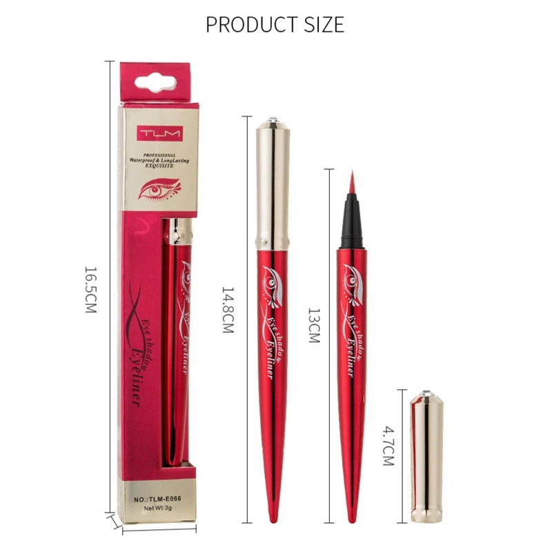 Макияж неоновая жидкая подводка для глаз Ручка Make Up Comestics стойкий Водонепроницаемый черный карандаш для подводки глаз
