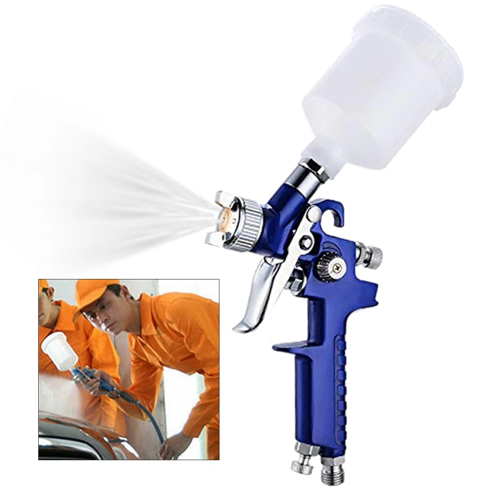 0.8mm/1mm Nozzle H-2000 Professional Car Furniture Mini Repair Gun HVLP Spray Gun Air Paint Spray Guns Airbrush for Touch Up Car