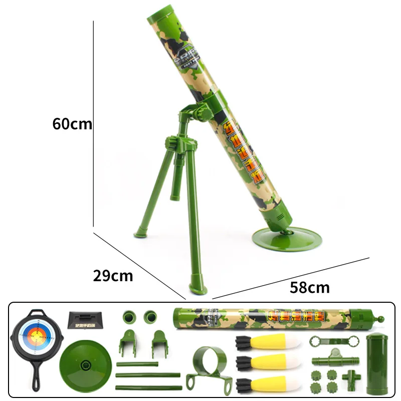 

Military Rocket Laucher Toy Missile Mortar CHILDREN'S DAY Children's Day Gift Model Artillery Grenades, Machine Universal Have J