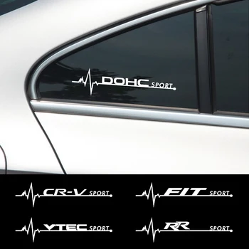 

2x Car Side Window Creative Trim Stickers for Honda Mugen Civic UR-V Dohc Modulo Vezel Legend Typer SI RR City Insight Fit Pilot