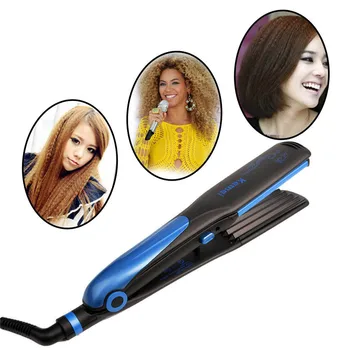 価格 2 1 ストレートヘアで Ciurler Corrugate フラットアイロンエレクトリックセラミックヘアカーリング鉄コーンプレート Chapinha スタイリングツール