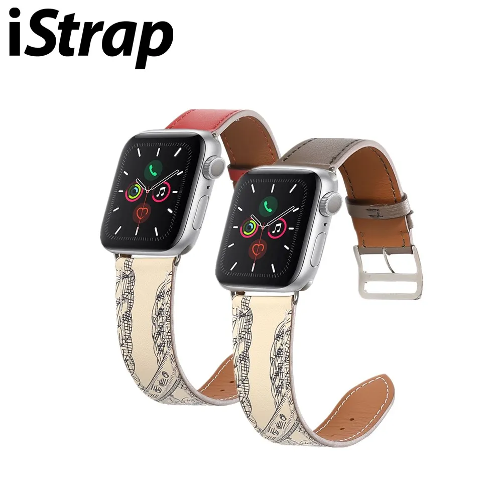 IStrap Fofor Apple Watch Series 5 4 3 2 1 ремешок для iWatch ремень из высококачественной натуральной кожи петля 38 мм/40 мм/42 мм/44 мм