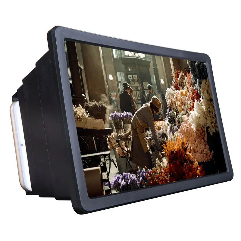 Рамка ABS Портативный видео увеличить смартфон экран Лупа прозрачные усилители HD проектор подставка держатель кронштейн