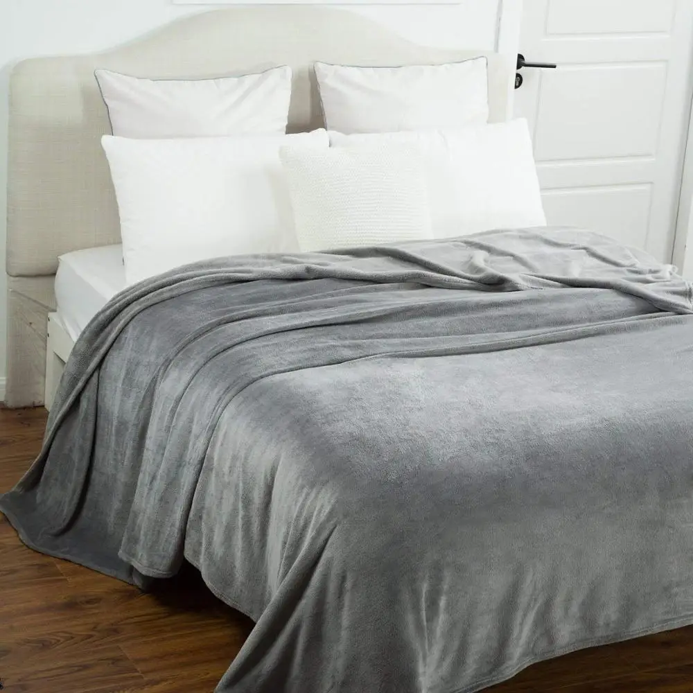 

Super Soft Blanket Solid Fleece Blankets for Beds Bedspread Travel Sofa Manta Warm Christmas Decorations for Home Decor