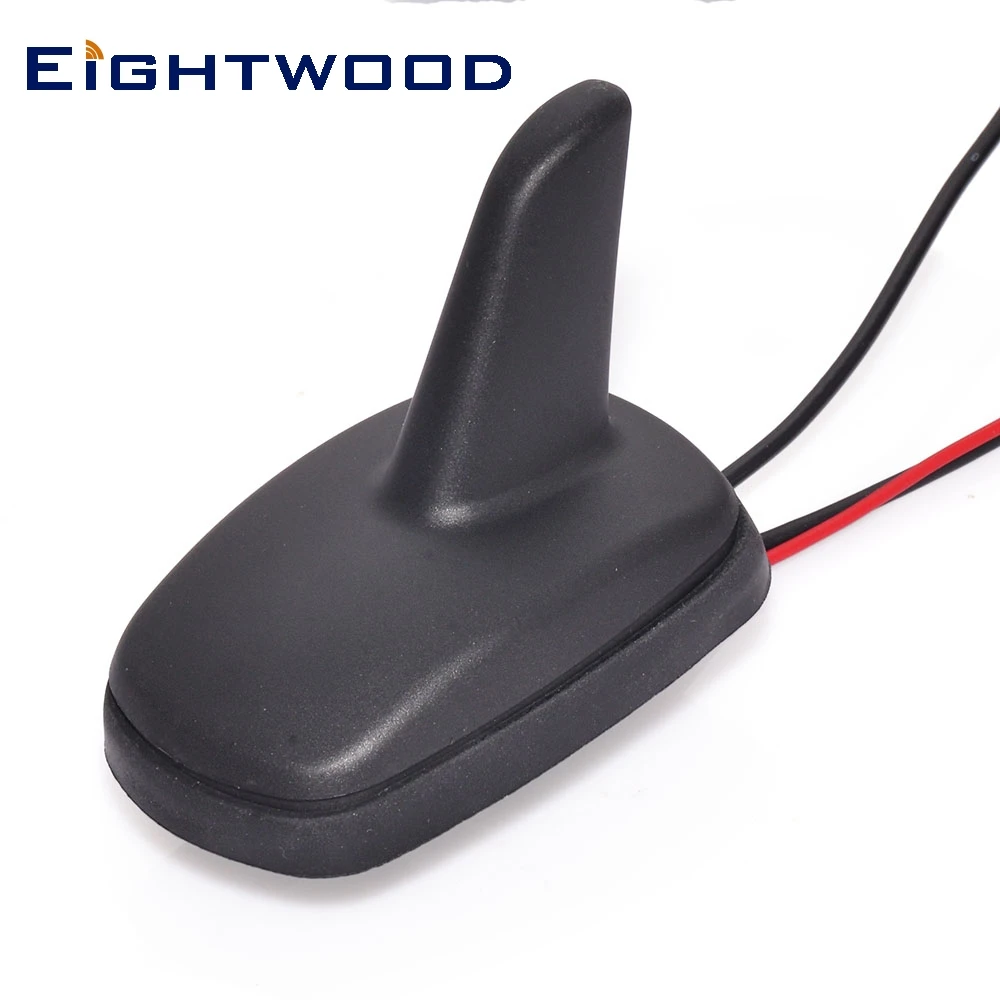 

Eightwood DAB+ FM AM Car Digital Radio Aerial Roof Mount Antenna with Amplifier SMB Connector Shark Fin for JVC Kenwood Pioneer