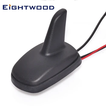 

Eightwood DAB+FM/AM Car Digital Radio Aerial Roof Mount Antenna with Amplified SMB Connector Shark Fin for JVC Kenwood Pioneer