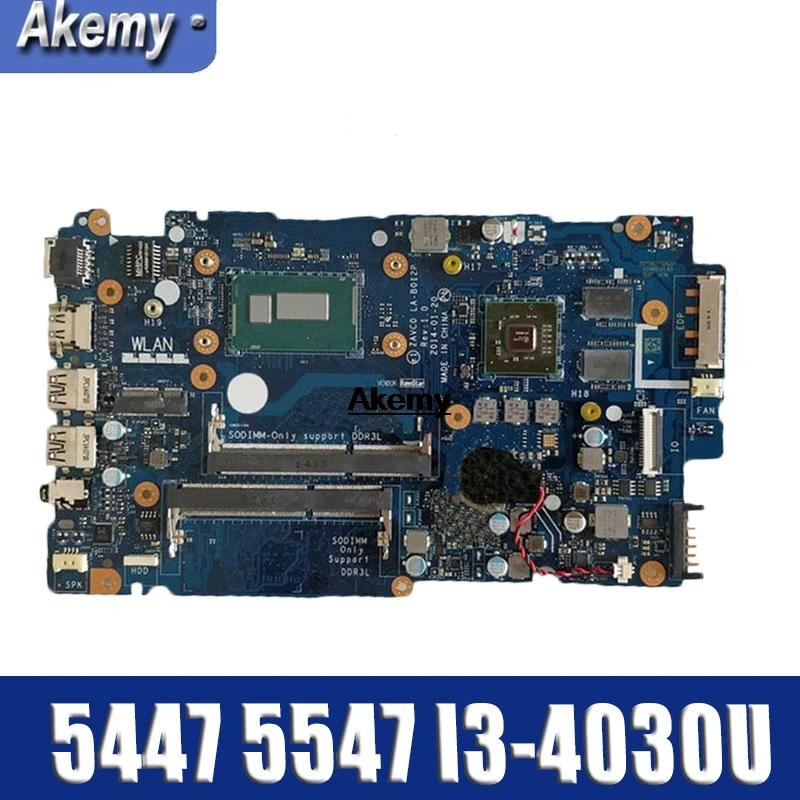 

CN-0XT04J XT04J FOR Dell Inspiron 5447 5442 5542 5547 Laptop Motherboard ZAVC0 LA-B012P REV:1.0 I3-4030U mainboard