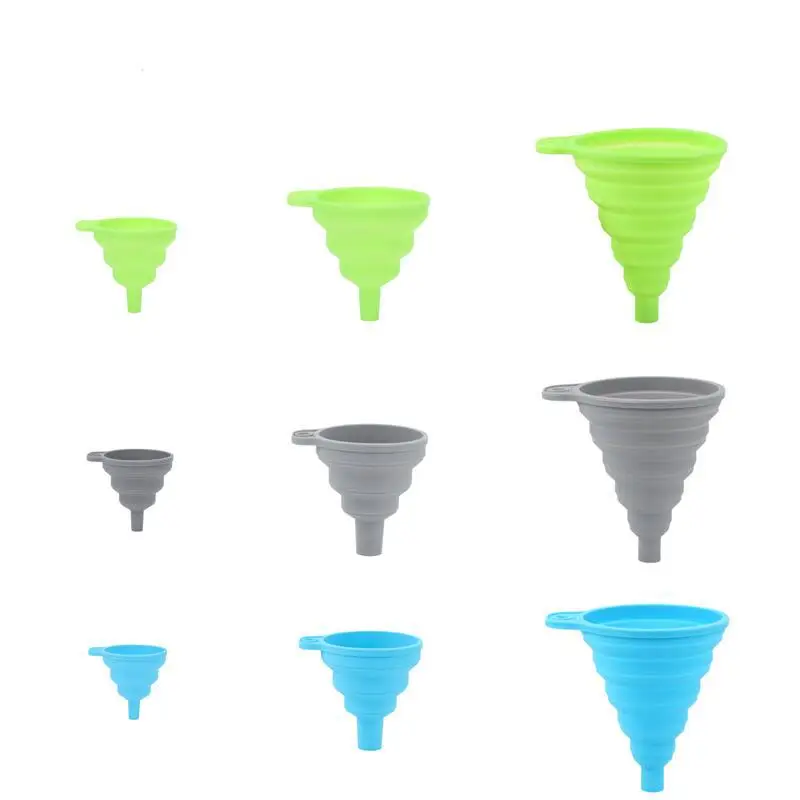 Imbuti Pieghevoli In Silicone Alimentare - Set Da 3 Pezzi (Piccolo, Medio, Grande) - Foto 2