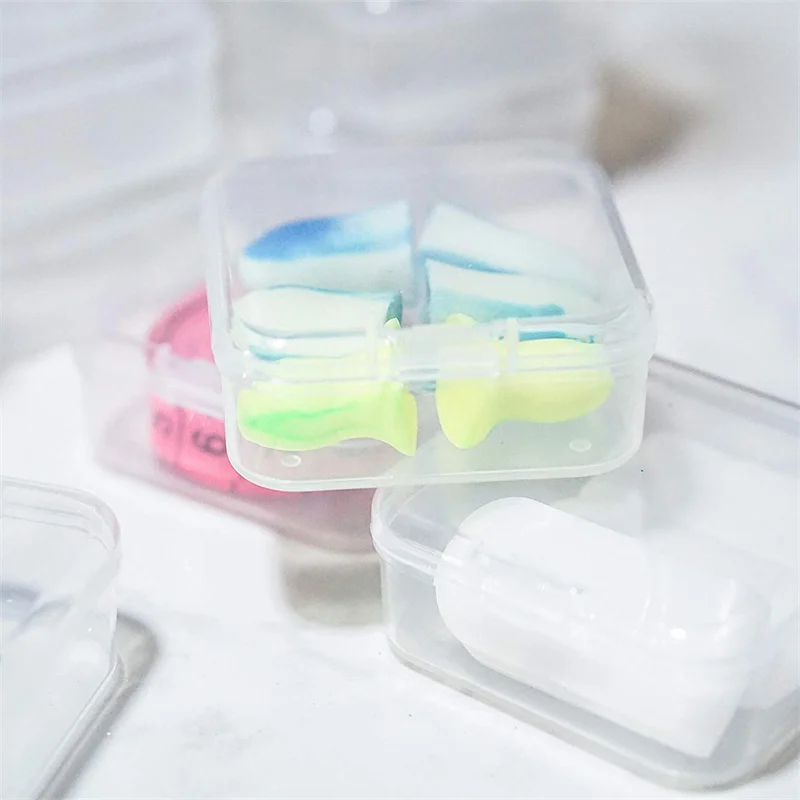 12 Pack Plastic Clear Storage Box Organizer Small Storage Case Containers  Toy Ring Jewelry Organizer Makeup Case Craft Container