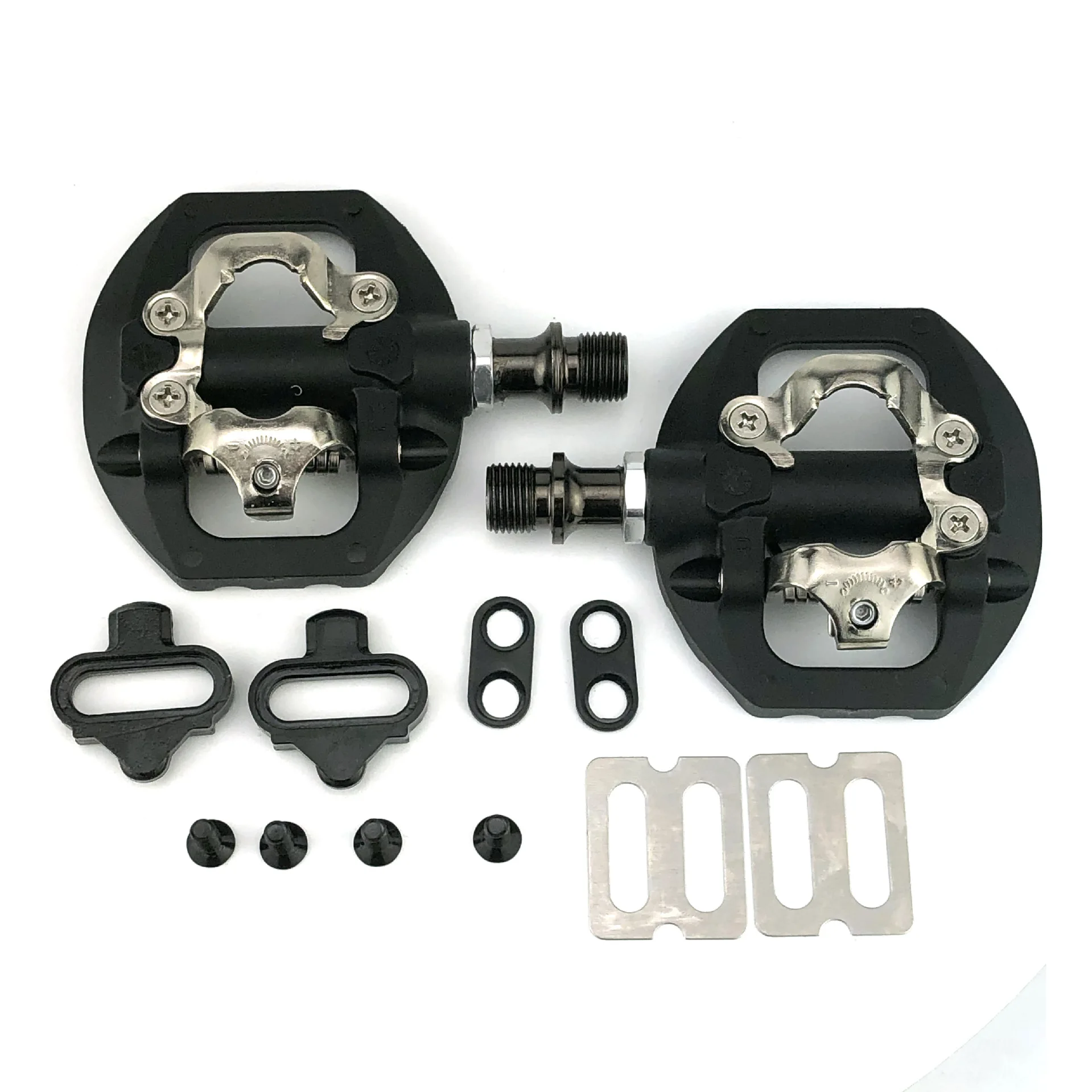 Pedale della bicicletta di MTB Bike Autobloccante SPD Pedale Del Pedale A Sgancio Rapido Doppio Della Piattaforma SIM Card e Adattatori Con Tacchetta Per SHIMANO SPD ALLA RICERCA di KEOR Pedale della bicicletta di MTB Bike Autobloccante SPD Pedale Del Pedale A Sgancio Rapido Doppio Della Piattaforma SIM Card e Adattatori Con Tacchetta Per SHIMANO SPD ALLA RICERCA di KEOR